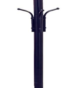 Frenchi Home Furnishing CR002 Coat Rack, 12 Hook, Black
