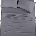Utopia Bedding Queen Bed Sheets Set – 4 Piece Bedding – Brushed Microfiber – Shrinkage and Fade Resistant – Easy Care (Queen, Grey)