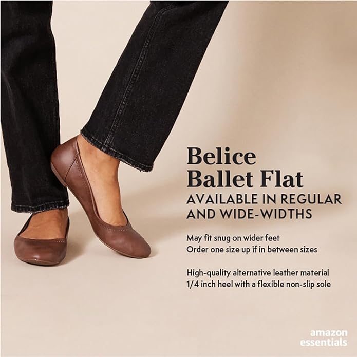 Amazon Essentials Women's Belice Ballet Flat